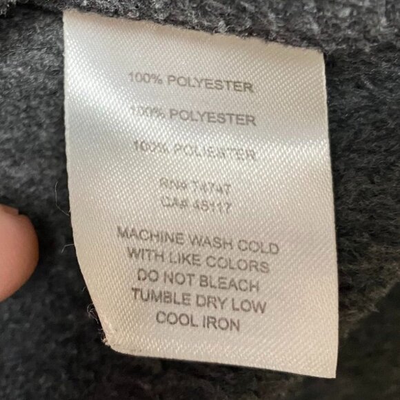 Bass Pro Shops Men's Fleece Jacket 2XL Full-Zip Gray Full Zip Stand Collar - Picture 6 of 10